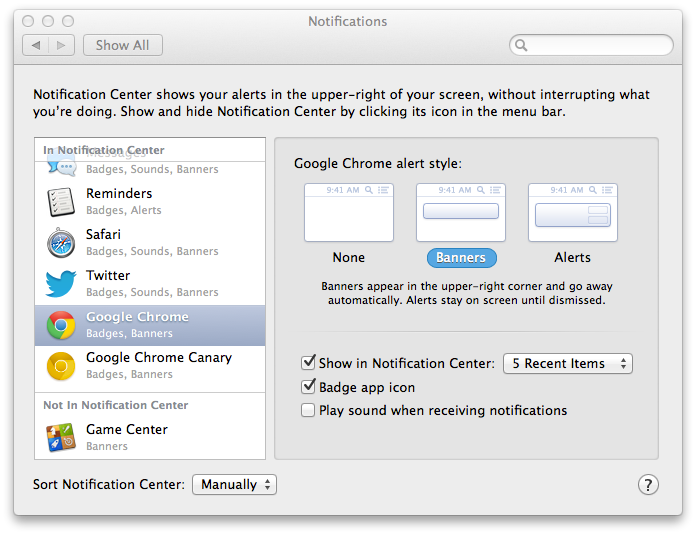 Notifications