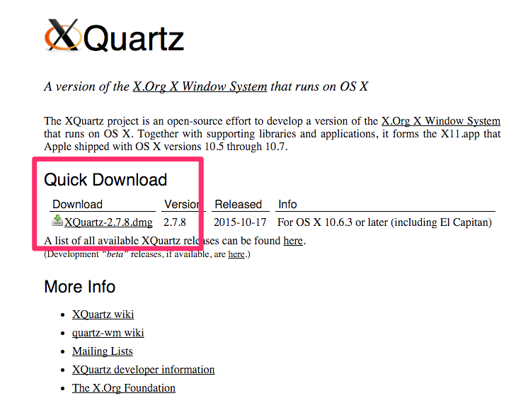 install xquartz for mac