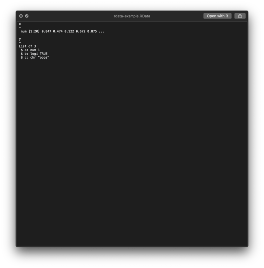 rdata preview