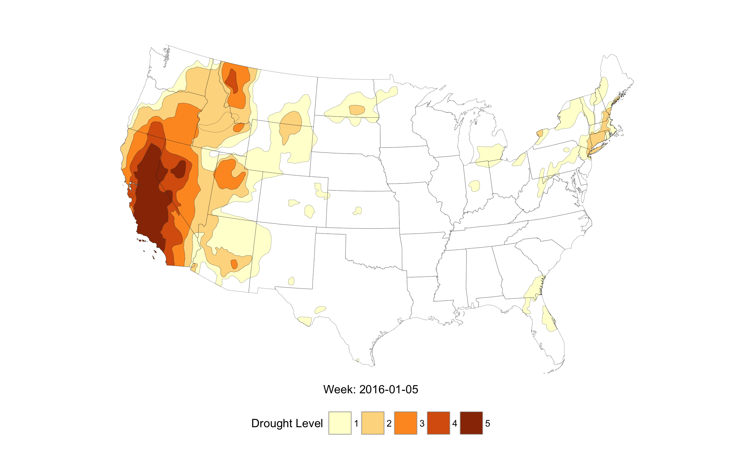 U.S. Drought Animations with the “Witch’s Brew”