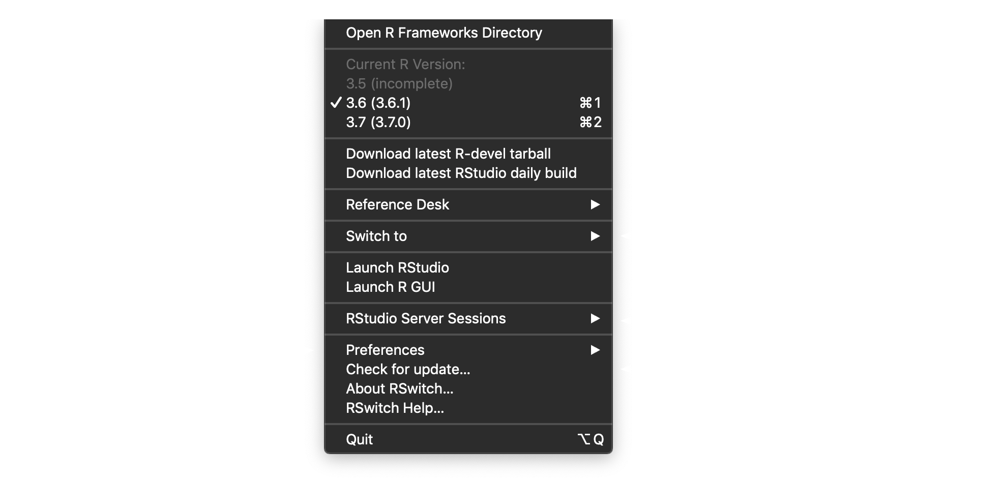 Using Rswitch