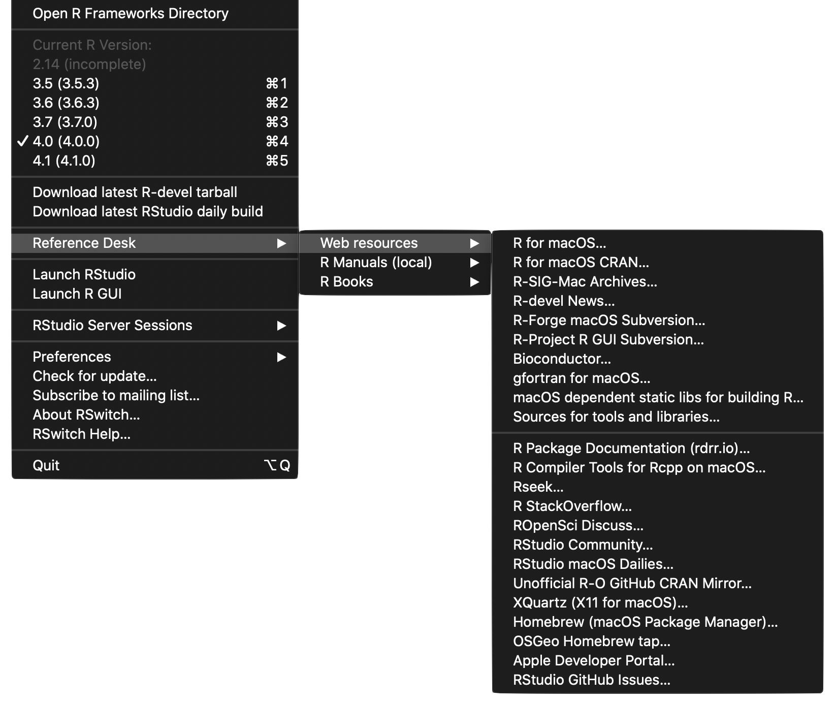 Using Rswitch